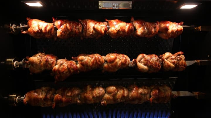 Baked on grill