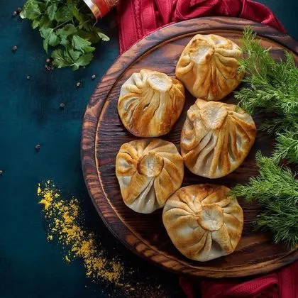 Хинкали жаренные