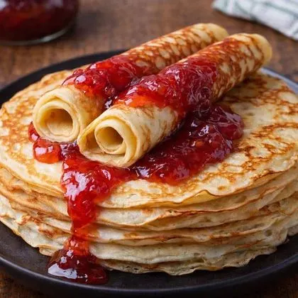 Блинчики с джемом
