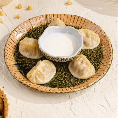Манты с говядиной и тыквой